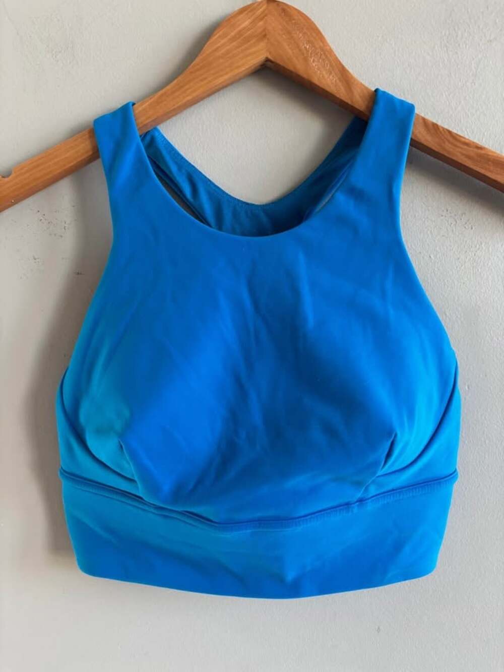 Lululemon Wunder Train Longline Bra Size 6 Poolside Blue C/D Cup